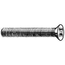 M8-1.25 X 25 Mm Phillips Flat Machine Screw, Plain 18-8 Stainless Steel, 50 Pk,