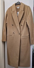 BNWT Topshop Women's Camel Coat Size UK8