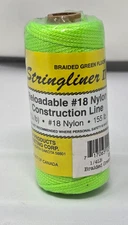 Stringliner II Reloadable #18 Construction Line Braided Green Fluorescent 250'