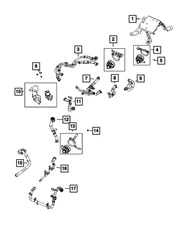 Genuine Mopar Auxiliary Pump Hose And Tube 68402055AB