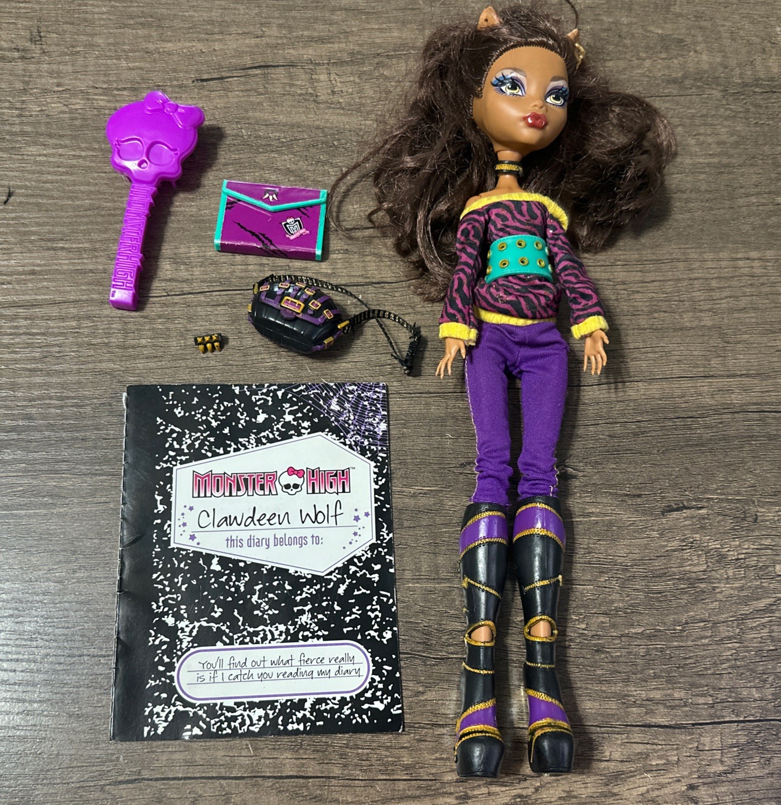 Monster High Doll Wave 2 School&rsquo;s Out Clawdeen Wolf Near C