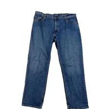 Arizona Jean Co. Men's Jeans 36x29 Flex Relaxed Straight Blue Denim 