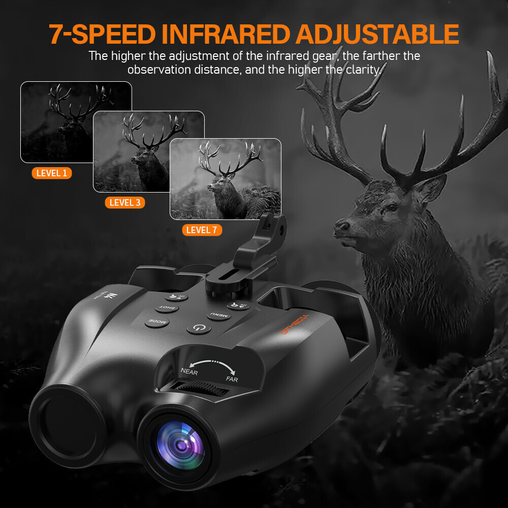 Head Mounted Night Vision Goggles Rechargeable Hand Free Night Vision Binoculars