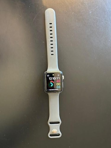 Apple Watch Series 3 42mm Grey Aluminium Case, Grey Band Smart Watch -...