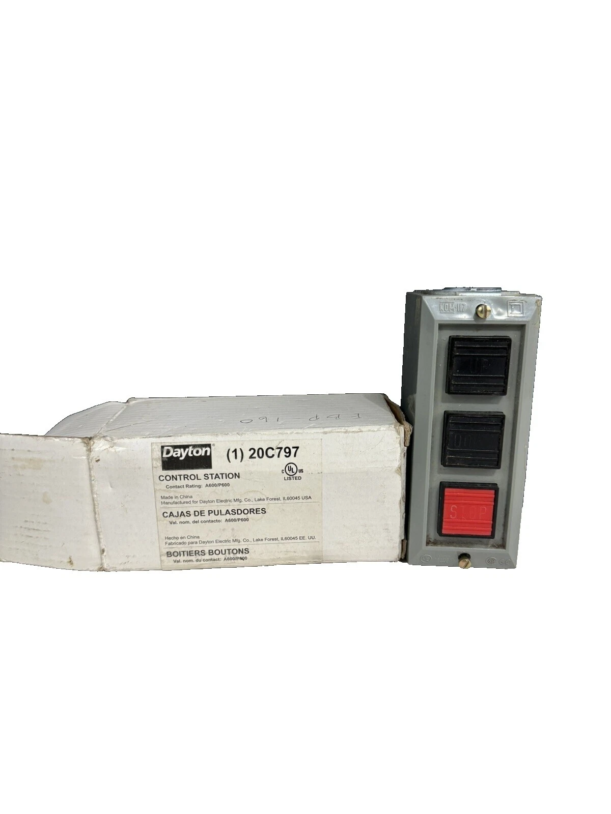 Interruptores de Botón Industrial Dayton Tornillo