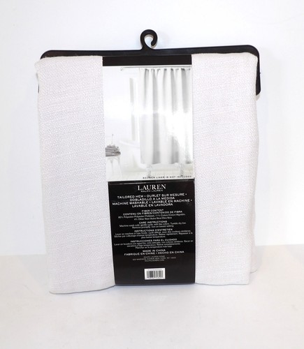 NEW RALPH LAUREN 72” X 70“ TAILORED HEM FABRIC SHOWER CURTAIN - Picture 2 of 3
