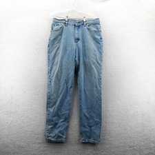 Lee Jeans Mens 32x32 Relaxed Fit Straight Leg Light Wash Denim Blue Cotton Vtg