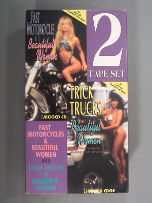 Fast Motorcycles Trick Trucks & Beautiful Women VHS 1991 Jagged Edge Productions
