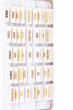 Laminated Bible Tabs (Copper Embossed Lettering), Bible Journaling Supplies, ...