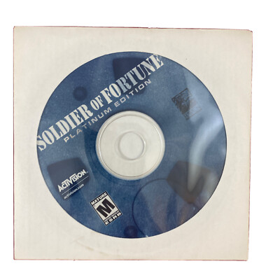 SOLDIER OF FORTUNE　PLATINUM EDITION レア Vintage Soldier Of Fortune Platinum Edition PC Disc Only Sealed | eBay
