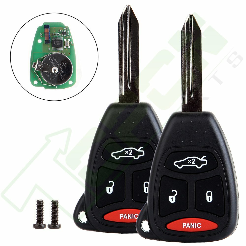 2 For Chrysler 300 Jeep Grand Cherokee Keyless Entry Remote Control Car