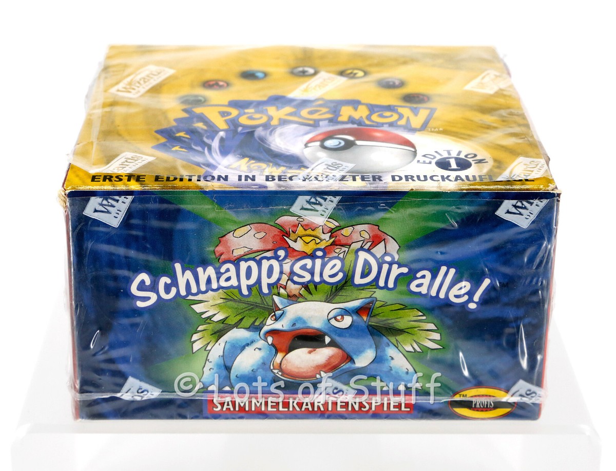 German Pokemon Base Set 1st Edition Booster Pack Venusaur 20.45gm