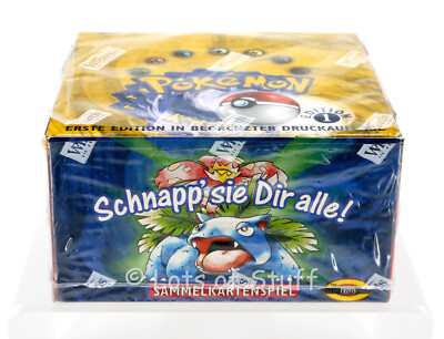 German Pokemon Base Set 1st Edition Booster Pack Venusaur 20.50gm