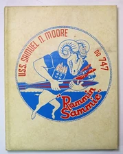 USS Samuel N. Moore (DD-747) 1957 Westpac Deployment Log Cruise Book Cruisebook