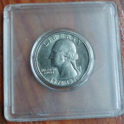  1776 - 1976 Washington Quarters Dollar Stempelglanz Münze ohne Münzzeichen