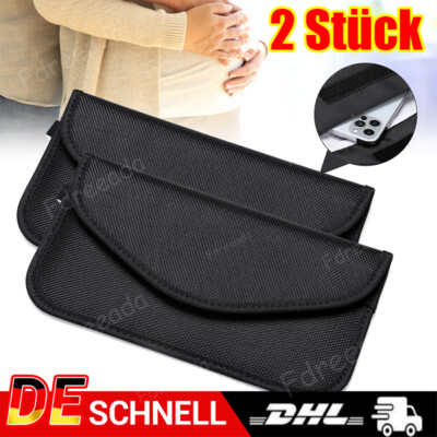 2 Stück RFID Strahlenschutz Faraday Tasche Handy Signal Blocker Autoschlüssel DE