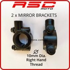 <!--F#f_0-->2 x Mirror Mount Brackets for CT110, NBC110, C110X Postie Right Hand 10mm Thread<!--F/-->