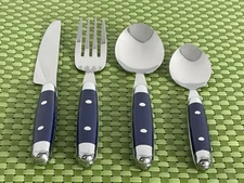 Cambridge JUBILEE BLUE Stainless Plastic Handle Rivets Flatware CHOICE B70VG
