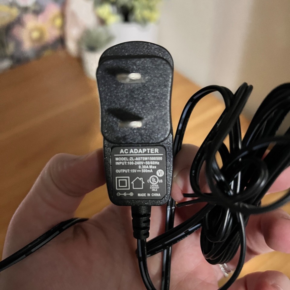 PJAKE 6.5FT AC/DC Power Adapter 15V 1.5A (1500mA) 5.5x2