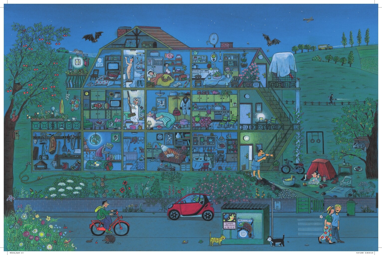 Thumbnail - Rotraut Susanne Berner Nacht-wimmelbuch