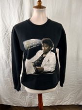 Vintage Michael Jackson Gilded Sweatshirt Thriller Black Sweatshirt Size Small