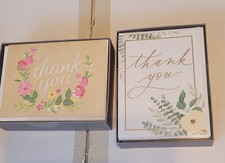 New Thank You Blank Note Cards - 44 Total
