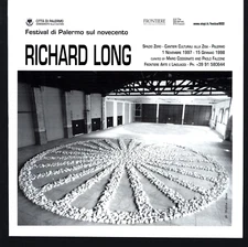 RICHARD LONG SHOBHA - SABA FESTIVAL DI PALERMO SUL NOVECENTO 1997 PRINT AD