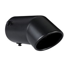 Car Exhaust Tip Muffler Pipe Black Coating Stainless Steel Fit 2.75 - 3 Inch 