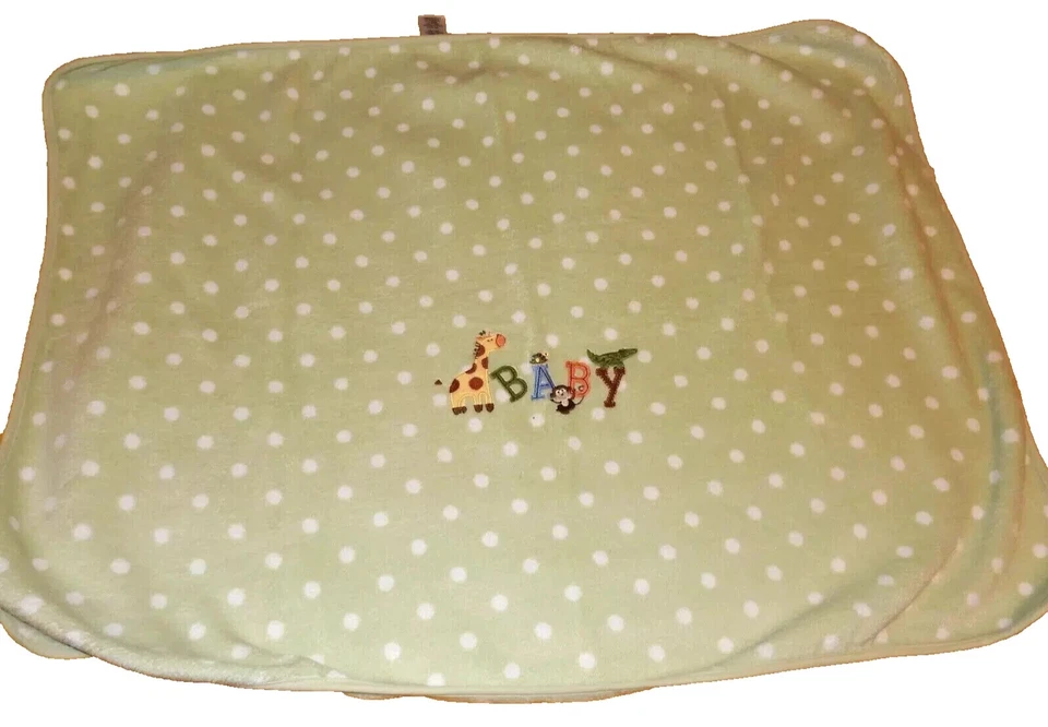 7D!¡GUAU! Manta de cuna de felpa GARANIMALS Safari BEBÉ lunares jirafa mono Foto 3 de 4