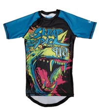 Nearfall Wrestling Shirt Jersey Sz Adult Medium S/S  Blue/Black Skrap Pack