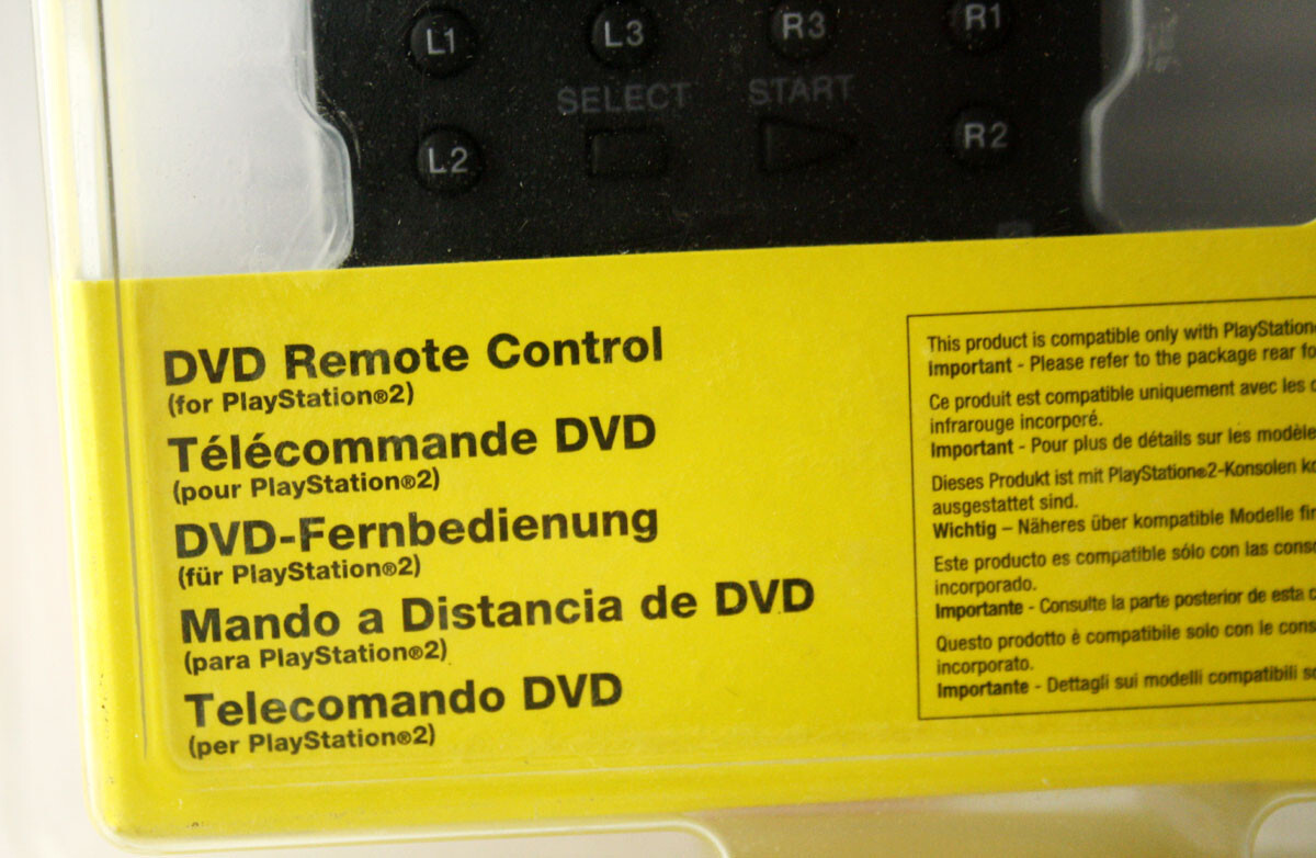 OFFICIAL SONY PLAYSTATION 2 PS2 DVD REMOTE CONTROL GENUINE