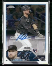 2023 Topps Chrome Update Series #RA-CL Charles Leblanc RC Auto Marlins