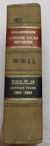 Antique National U.S. Supreme Court Reporter Permanen Edition 1903 1904 HC Book - 第 1/10 張圖片