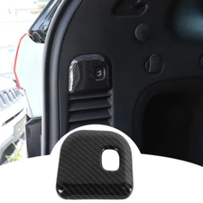 Tailgate Switch Button Decor Cover Trim For Jeep Grand Cherokee 14+ Carbon Fiber