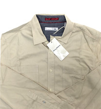 Tommy Bahama T320391 Bonfire Beach Flannel L/S Shirt in Oatmeal , M