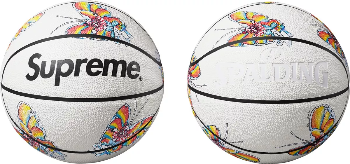 Supreme x Spalding Gonz Butterfly Basketball White SS16 (702304) One Size
