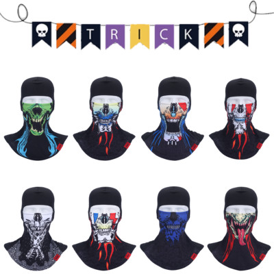 Halloween Balaclava Full Face Mask Hood Mask Ghosts Skull Mask for Men Women
