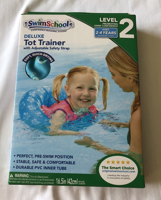 SwimSchool Deluxe Tot Swim Trainer Vest Float Lvl 2 Pink/blue Toddler