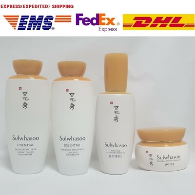 Sulwhasoo Essential Toner+Emulsion+Cream+Serum SET Moisture Firming Anti aging