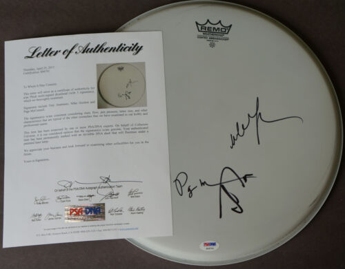 PHISH Signed Drum Head Trey Anastasio Mike Gordon Page McConnell PSA/DNA Auto - Picture 1 of 4