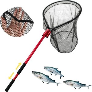 24 x28 hoop net for salt water fish Promar 32" Bait galvanized steel rings that withstand saltwater conditions Ballyhoo Bait Net - Collapsible