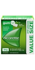 Nicorette Nicotine mint ultra fresh AntiSmoking 4mg 210 Piece ValueSize Long Exp