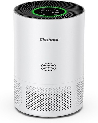 Chuboor Luftreiniger für Schlafzimmer Haus, bis 1200ft², 5 Geschwindigkeiten, 3 Timer, leise Sl