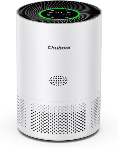 Chuboor Air Purifier for Bedroom Home, up to 1200ft², 5 Speed, 3 Timer, Quiet Sl