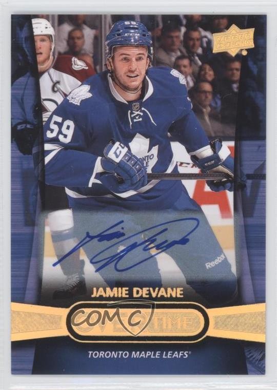 2013-14 Upper Deck Overtime Auto Jamie Devane #63 Rookie Auto RC g5j