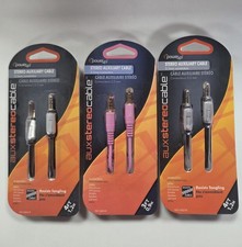 LOT OF 3 POWER UP AUXILIARY CABLES.