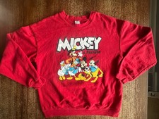 Vintage 90s Disney Store Sweatshirt Mens Large 11-13 Mickey And Friends