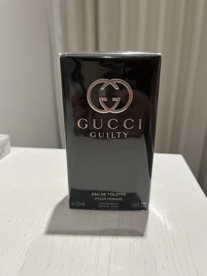 NEW Gucci Guilty Pour Homme EDT 50ml Men’s Cologne Travel Spray Sealed + Box - Image 2 of 3