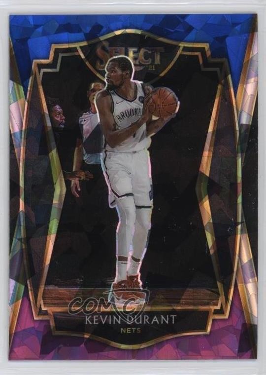 2020 Select Premier Level Blue White Purple Cracked Ice Prizm Kevin Durant 1b7g