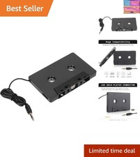 Car Audio Cassette Adapter, 3.5mm Auxillary Cable Cassette Receiver,Stereo Au...